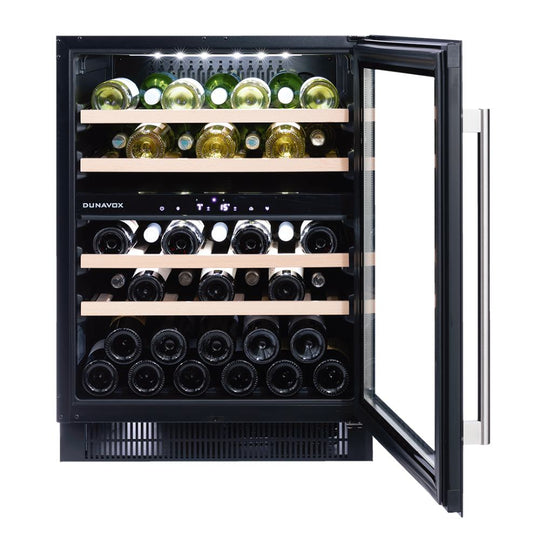 Dunavox Flow-39 Wijnkoelkast | DAUF-39.121DMB | 2 Zones | Mat Zwart
