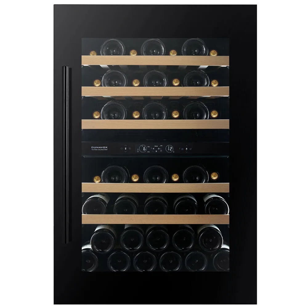 Dunavox Spirit-44 Wijnkoelkast | DVS-44.120DMB | 2 Zones | Mat Zwart