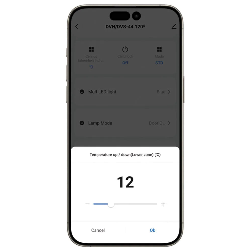 Dunavox Spirit-44 Wijnkoelkast | DVS-44.120DMB | 2 Zones | Mat Zwart