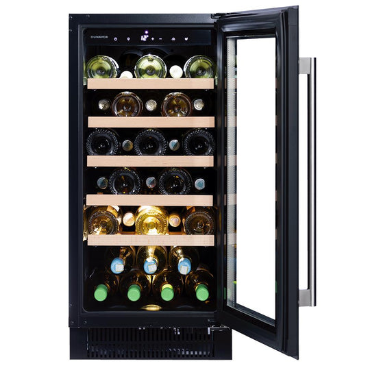 Dunavox Flow-32 Wijnkoelkast | DAUF-32.83DMB | 1 Zone | Mat Zwart