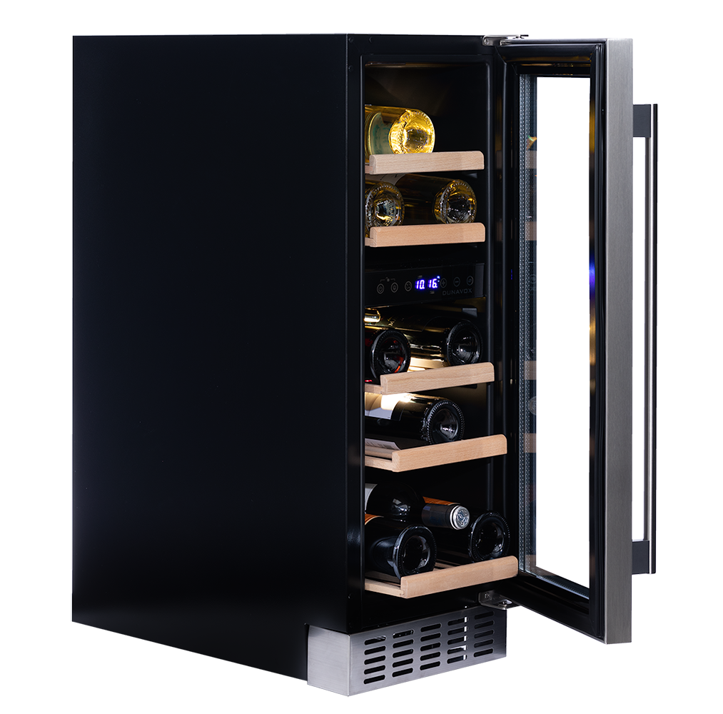 Dunavox Flow-17 Wijnkoelkast | DAUF-17.58DMB | 2 Zones | Mat Zwart