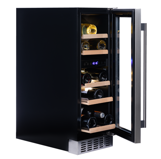 Dunavox Flow-17 Wijnkoelkast | DAUF-17.58DMB | 2 Zones | Mat Zwart