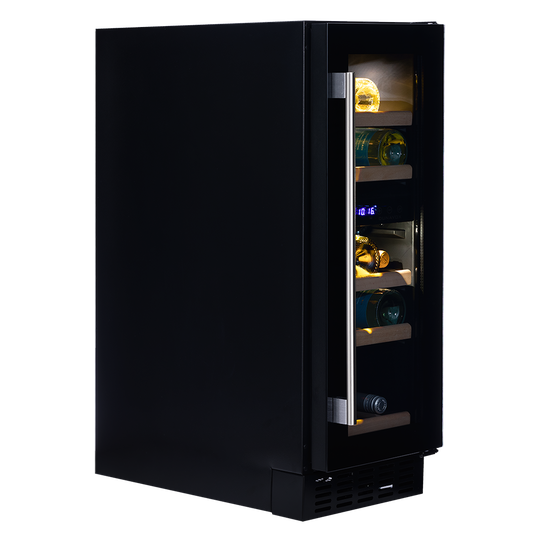 Dunavox Flow-17 Wijnkoelkast | DAUF-17.58DMB | 2 Zones | Mat Zwart