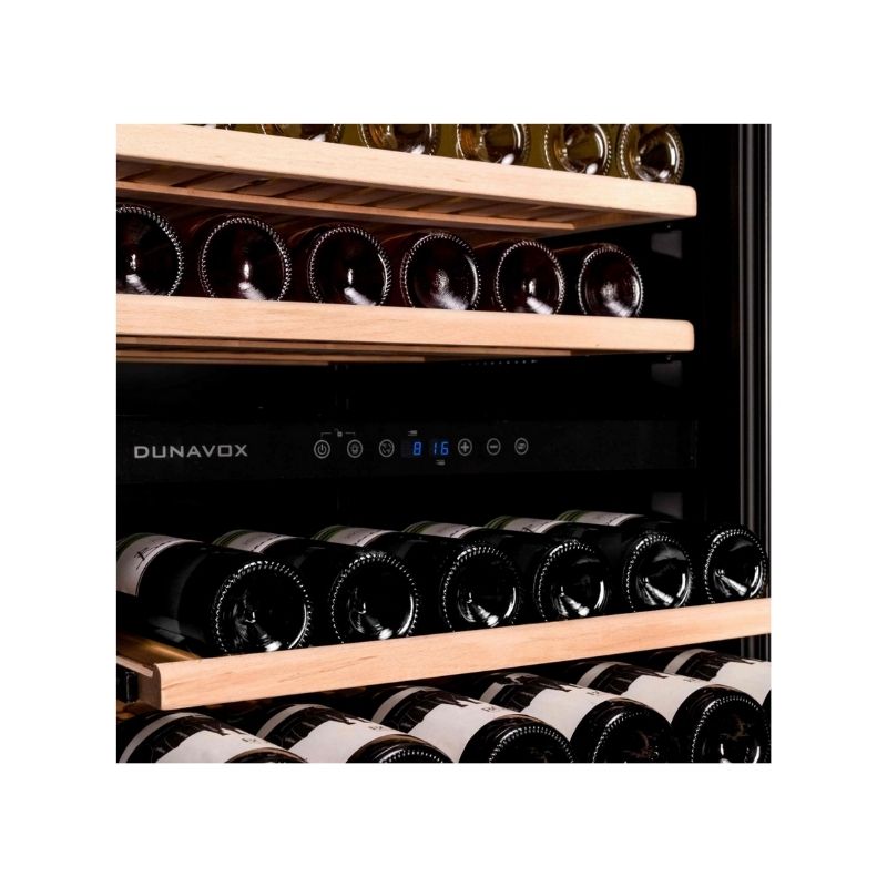 Dunavox Inbouw Wijnklimaatkast | DAVG-25.63DB.TO | 25 Flessen | 2 Zones | Push-to-open - Elite Wijnkoelkast