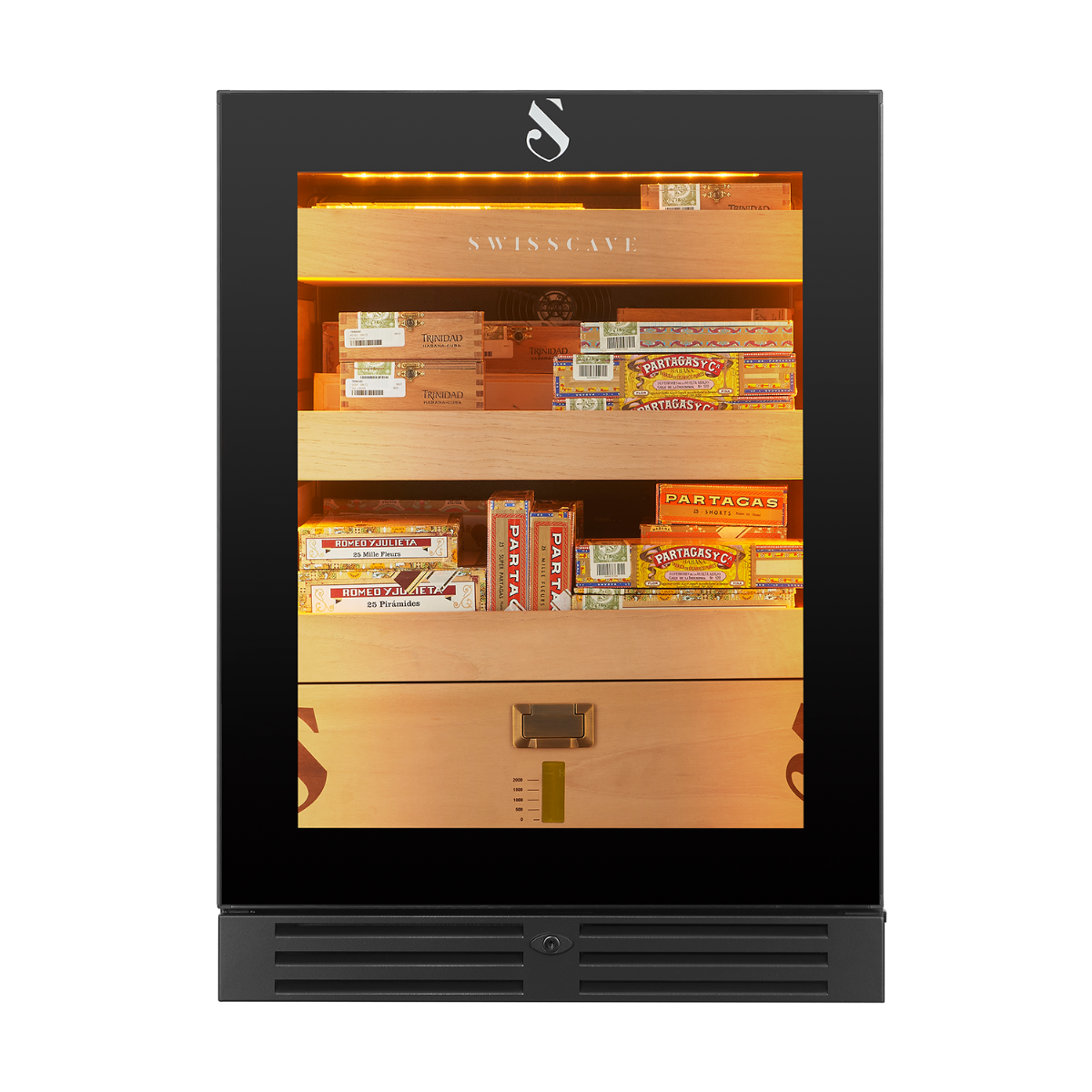 Swisscave Humidor CLB-160 900 Sigaren- Elite Wijnkoelkast
